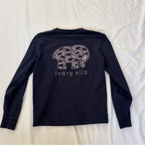 Ivory Ella Navy Blue Long Sleeve